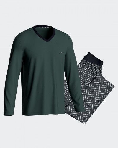 Pijama largo 100% algodón Eden Park H57 (GN003)