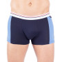 Shorty with bi-colored cutouts in piqué knit and organic cotton Mariner (Marine)