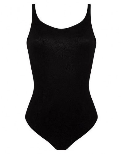 Traje de baño una pieza con aros Antigel La Muse Des Vagues (Negro)