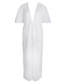 Long kimono Antigel La Muse Dentelle (White)