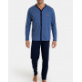 Massana Pijama Largo Hombre Azul Jean (Multicolor)