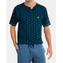 Men's Massana Buttoned Short Pyjamas (Multicolour)
