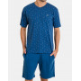 Men's short pyjama Massana Flèche 100% Cotton (Multicolour)
