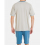 Men's short pyjamas Massana Cercle 100% Cotton (Multicolour)