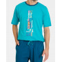 Pyjama court Homme Massana Surfer 100% Coton (Multicolore)