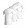 Pack de 3 Camisetas Adidas 100% algodón con cuello en V (Blanco)