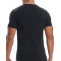 Pack de 3 Camisetas Adidas 100% algodón con cuello en V (Negro)
