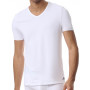 Lot de 3 t-shirts col V 100% coton Adidas (Gris/Blanc/Noir)