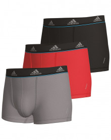 Pack of 3 longs Boxers Adidas Micro Mesh (Gray/Red/Black)