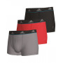 Pack of 3 longs Boxers Adidas Micro Mesh (Gray/Red/Black)