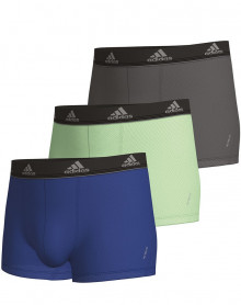 Pack of 3 longs Boxers Adidas Micro Mesh (Gris/Bleu/Vert)