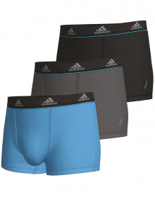 Pack of 3 longs Boxers Adidas Micro Mesh (Bleu/Gris/Noir)