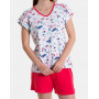 Women's Massana Pyjamas Sea Print 100% Cotton (Multicolour)