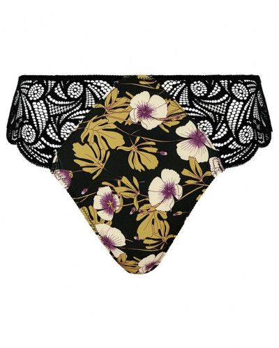 Brief Sans Complexe Ariane Fantaisy (Imprimé Feuillage Monstera Noir)