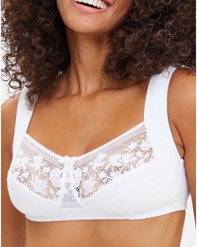 Sans Complexe Jeanne wireless bra in organic cotton (White)