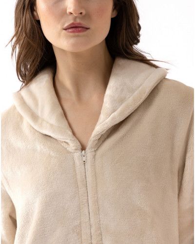 Robe de chambre zippée Le Chat Essentiel (Coquille)