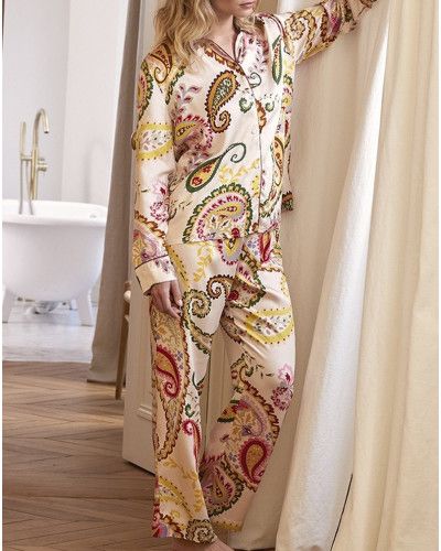 Pajamas chaîne et trame Le Chat Allegra (Multicolour)