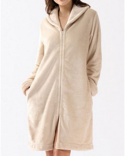 Robe de chambre zippée Le Chat Essentiel (Coquille)
