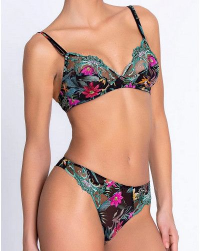 Tanga / String LISE CHARMEL - Taille 3 - Modèle Fleurs Étoiles - Réf. ACH0096 - Neuf Avec étiquettes
