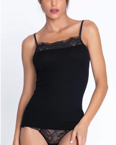 Caraco laine et soie Lise Charmel Plaisir Caresse (Noir)