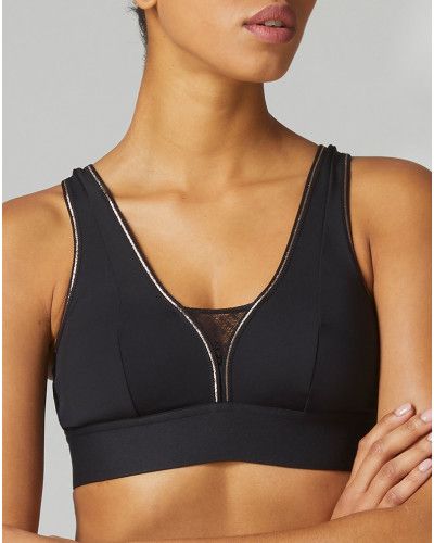 Sujetador deportivo sin aros Simone Pérèle Harmony (Negro)