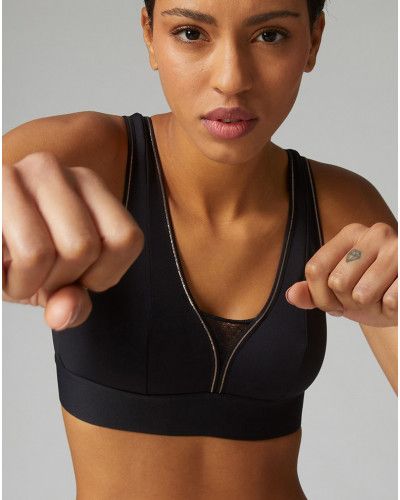 Sujetador deportivo sin aros Simone Pérèle Harmony (Negro)
