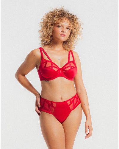 Sujetador con aros Louisa Bracq Série (Rouge à Lèvres)