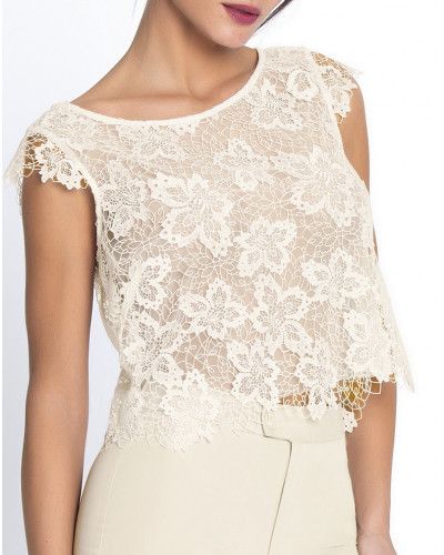 Blusa Lise Charmel Princesse Iris (Ecru Nacre)