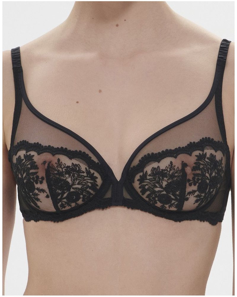 Sujetador plunge Simone Pérèle Intrigue (Negro)