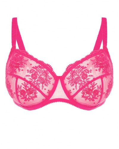 Interlocking underwired bra Simone Pérèle Intrigue (Rose Disco)