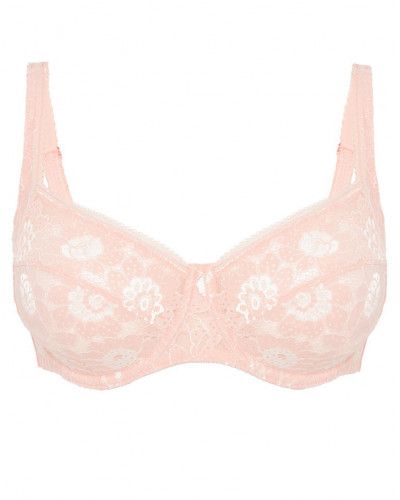Square neckline bra Simone Pérèle Festive (Rose Ballet)