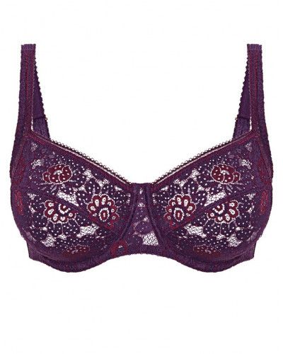 Soutien-gorge décolleté carré Simone Pérèle Festive (Violet Euphoria)
