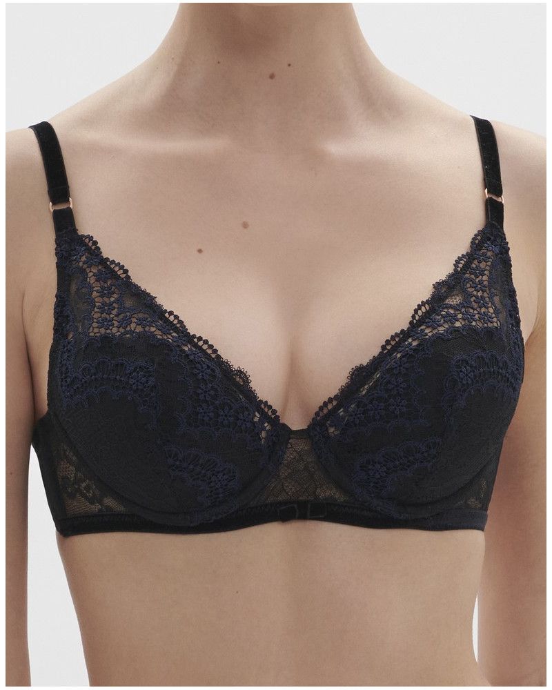Push-up bra Simone Pérèle Scénario (Noir et Bleu)