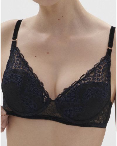 Soutien-gorge push-up Simone Pérèle Scénario (Noir et Bleu)