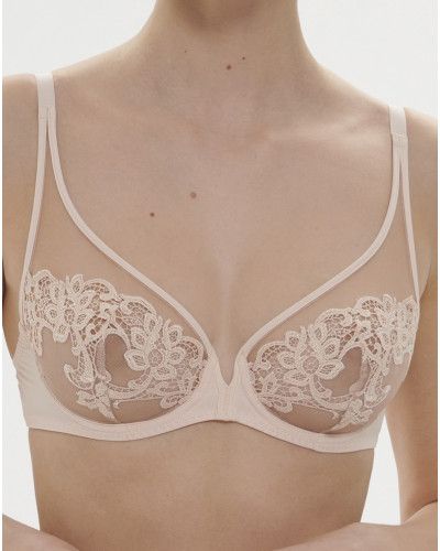 Sujetador con aros plunge Simone Pérèle Saga (Rose Nude)