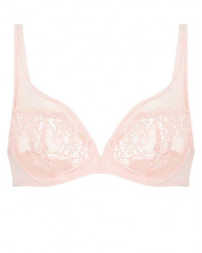 Soutien-gorge armatures décolleté plongeant Simone Pérèle Saga (Rose Nude)