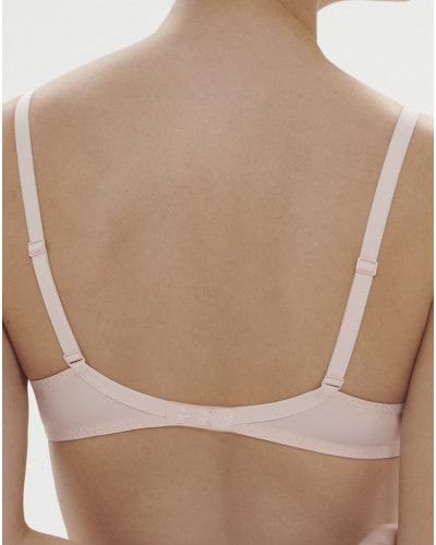 Plunging underwired bra Simone Pérèle Saga (Rose Nude)