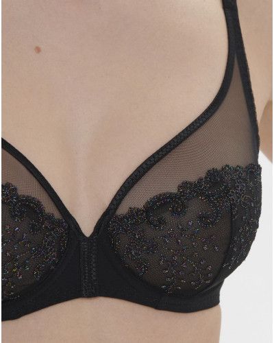Soutien-gorge décolleté plongeant Simone Pérèle Délice (Noir Gem)