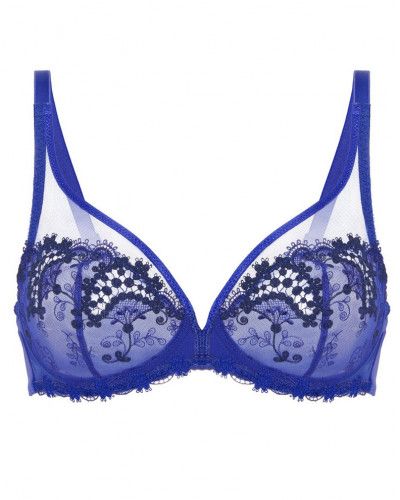Sujetador con escote Simone Pérèle Wish (Bleu Electrique)