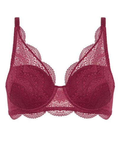 Triangle spacer bra Simone Pérèle Karma (Rouge Spinelle)