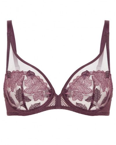 Underwired plunge bra Simone Pérèle Dahlia (Byzantin)