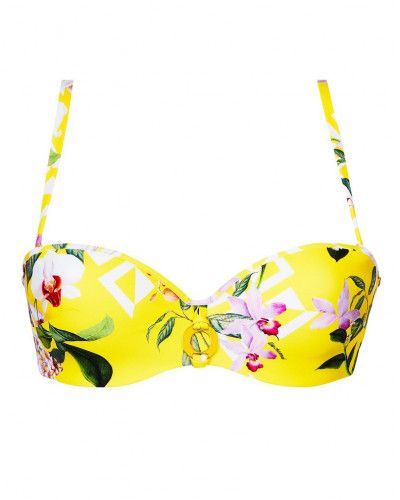 Sujetador de baño bandeau preformado Lise Charmel Jardin Délice (Soleil Délice)