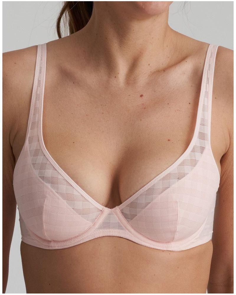 Half-padded plunge bra Marie Jo Jereme (Glossy Pink)