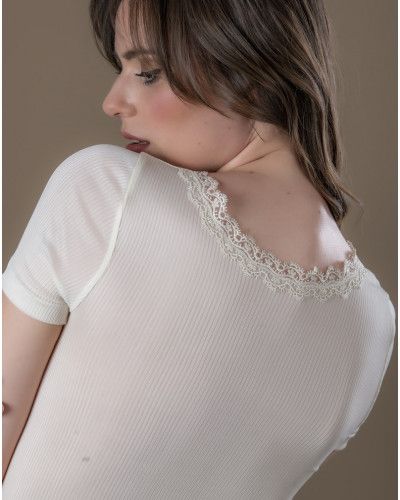 Top manches courtes Moretta 100% Soie