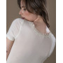 Short-sleeved top Moretta 100% Silk