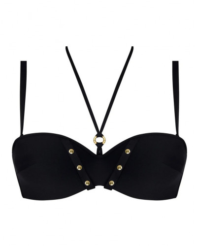 Bandeau padded bath bra Lise Charmel Éclat Rock (Black)
