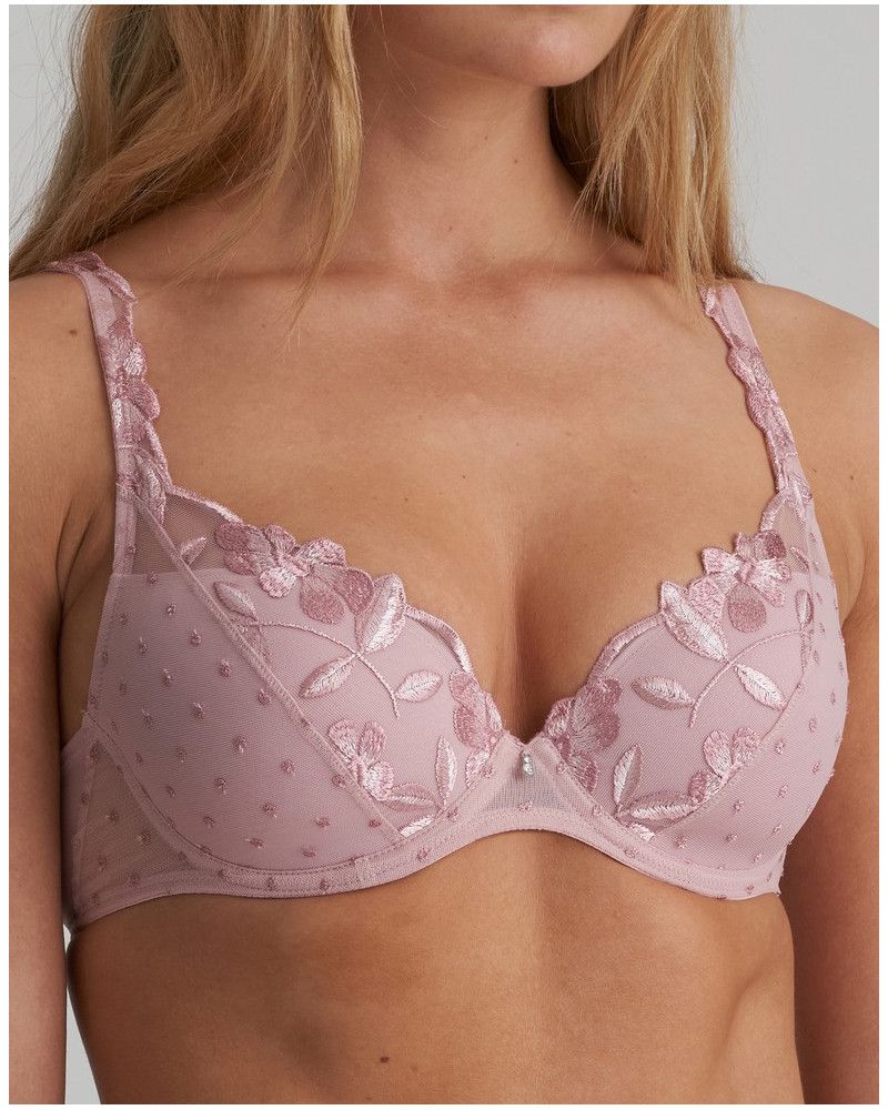 Padded plunge bra Marie Jo Agnes (Vintage Pink)