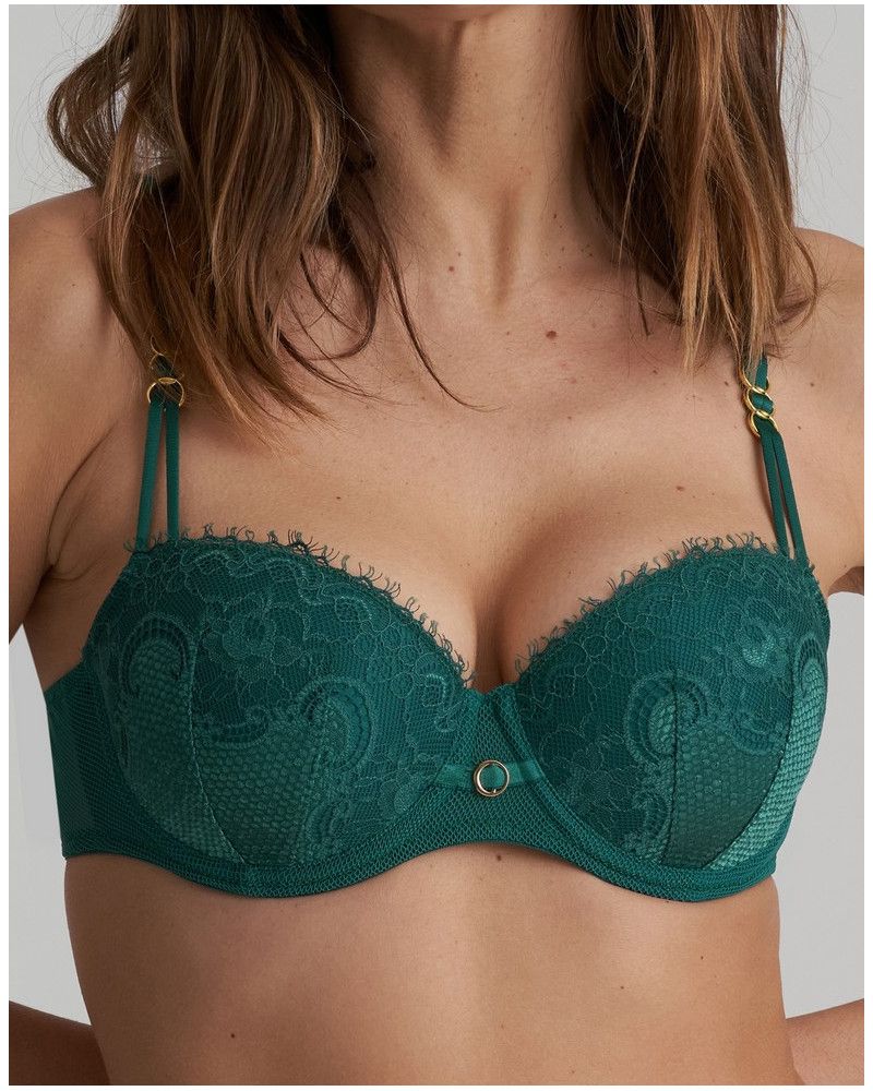 Marie Jo Junoo balcony padded bra (Jasper Green)