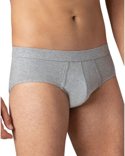 Paquete de 2 braguitas de microalgodón Eminence (Negro / Gris Chiné)