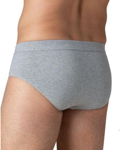 Lot de 2 slips en micro coton Eminence (Noir / Gris Chiné)